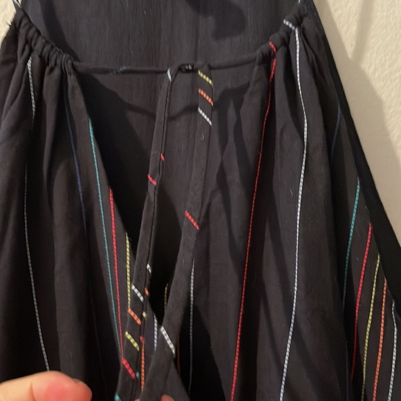 Anthropologie Dolan embroidered striped halter jumpsuit - Picture 9 of 13